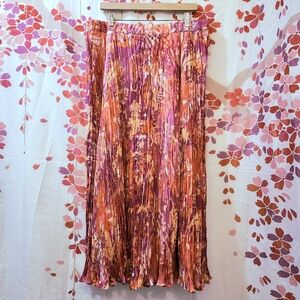 2X 100% silk maxi skirt